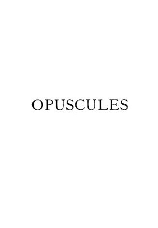 Opuscules