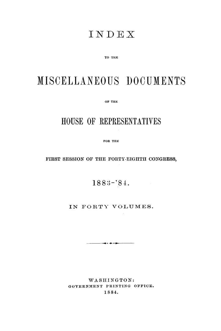 Jeannette inquiry. : before the Committee on Naval Affairs of the United States House of Representatives, Forty-eighth Congress