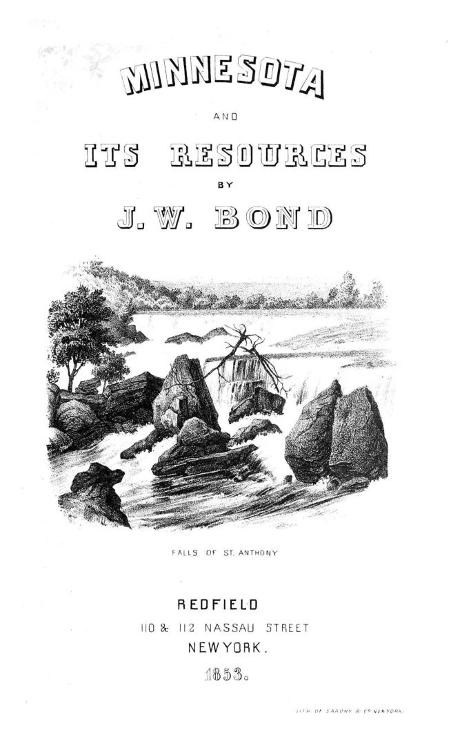 Minnesota and its resources, to which are appended Camp-fire sketches, or, Notes of a trip from St