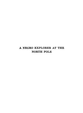 A Negro explorer at the North pole