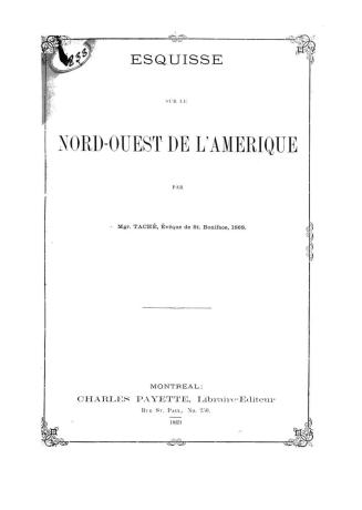 Esquisse sur le nord-ouest de l'Amérique