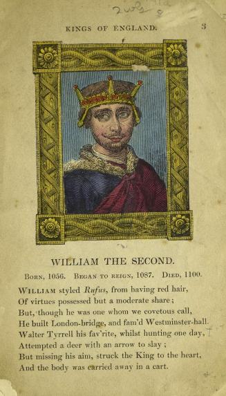 Portraits and characters of the kings of England : from William the Conqueror to George the Third