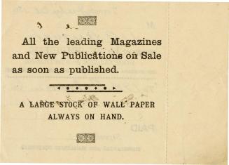 F. W. Beebe Bookseller & Stationer