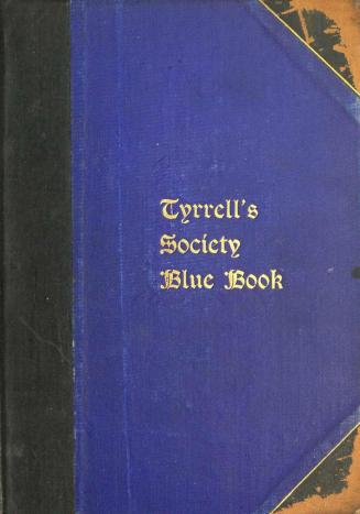 The Society Blue Book of Toronto, Hamilton and London