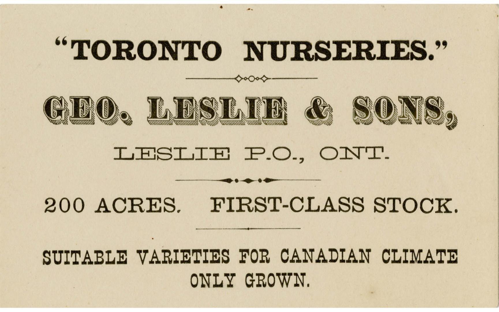 Toronto Nurseries