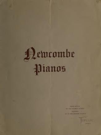 Favorite styles of Newcombe pianos : abridged catalogue