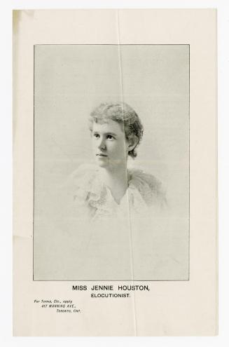 Miss Jenny Houston, elocutionist