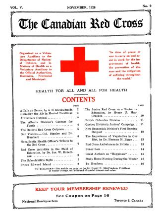 Canadian Red Cross (volume V, number 9)