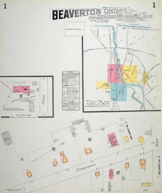 Fire insurance plan of Beaverton, Ontario County, Ont