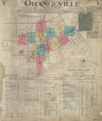 Fire insurance plan of Orangeville, Dufferin County, Ont