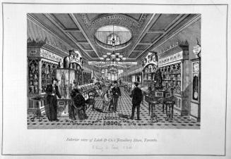 Interior view of Lash & Co.'s jewellery store, Toronto