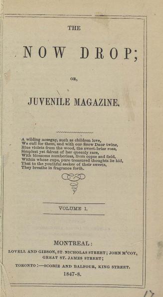 The Snow drop, or, Juvenile magazine