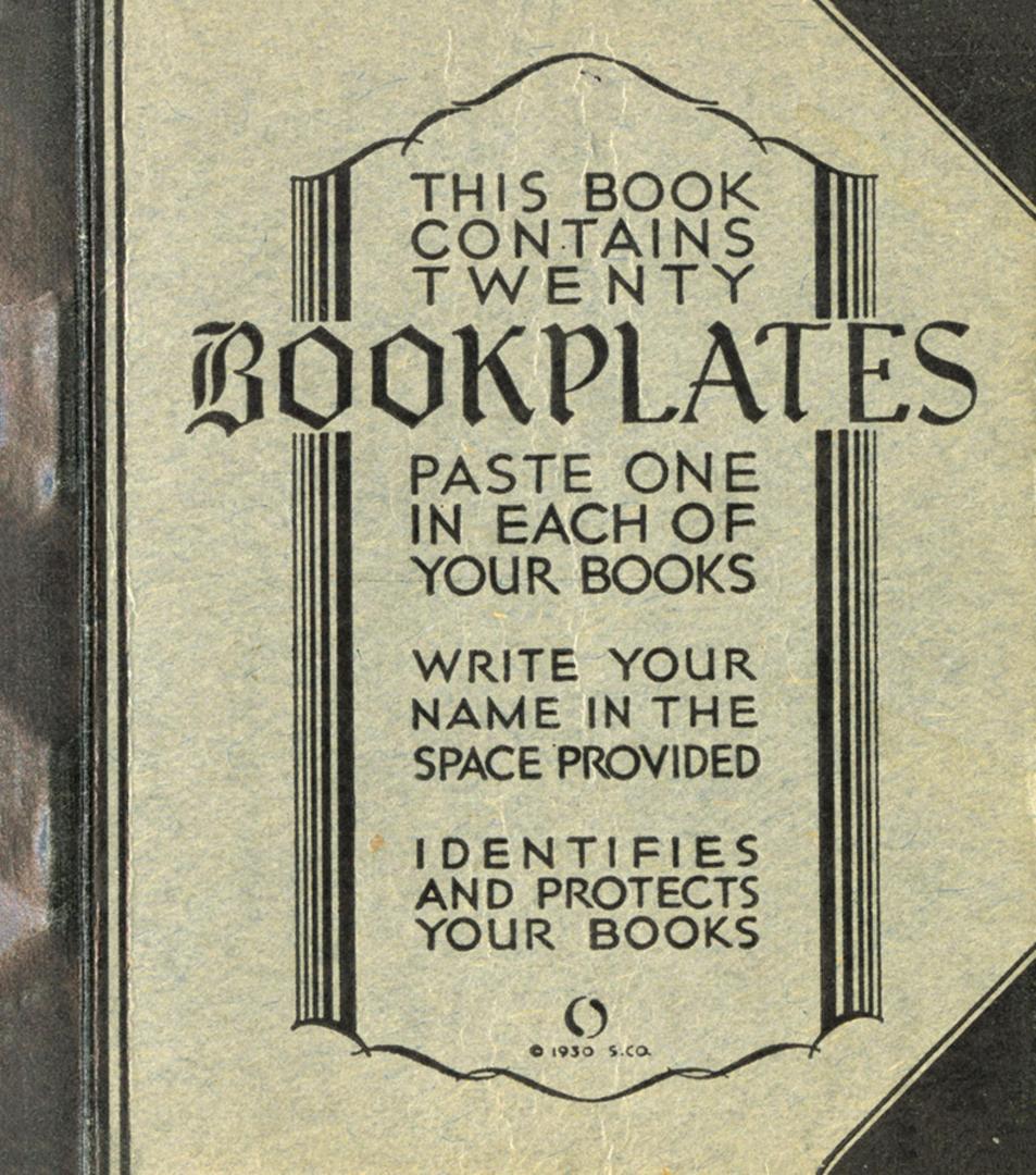 Bookplates booklet