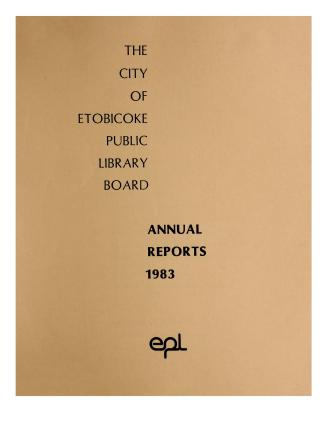 Etobicoke Public Library. Annual Report 1983