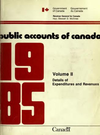 Public accounts of Canada, 1985, v