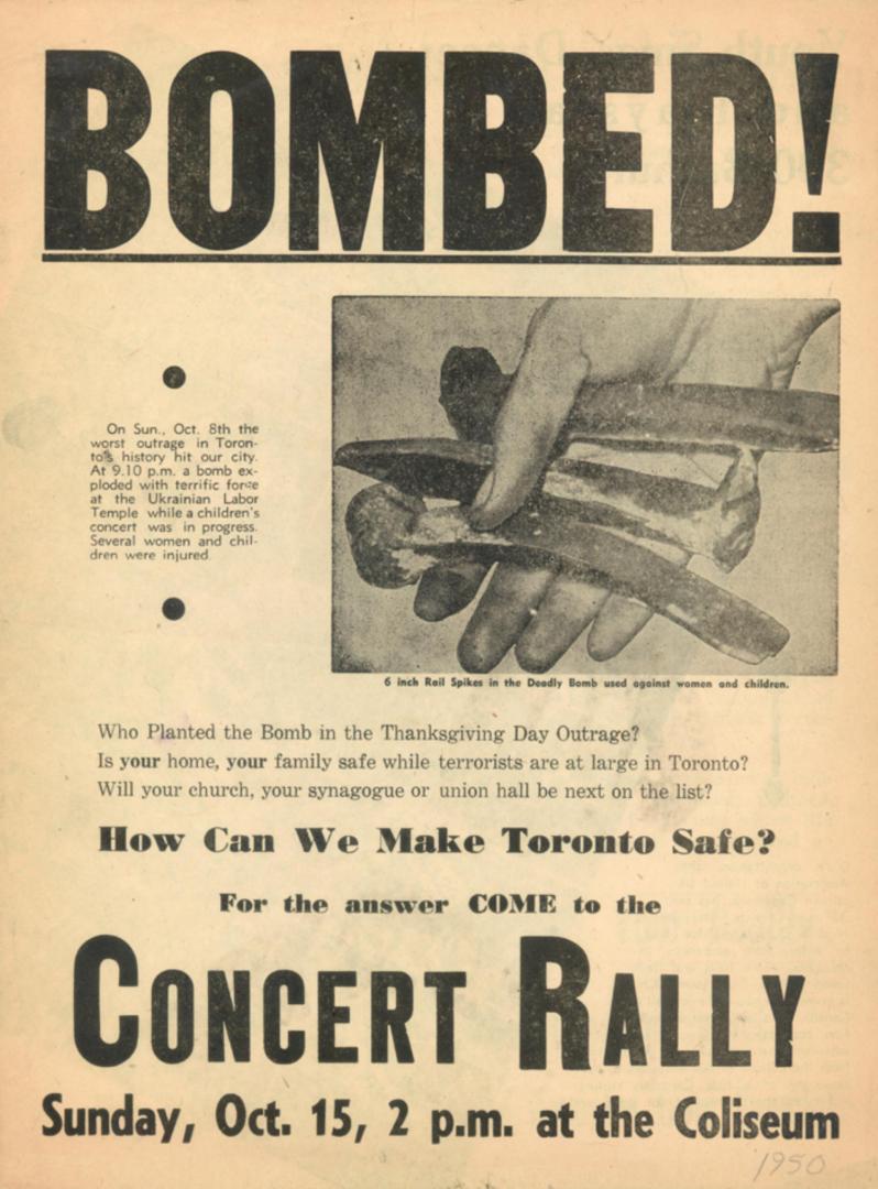 Bombed! How can we make Toronto safe?