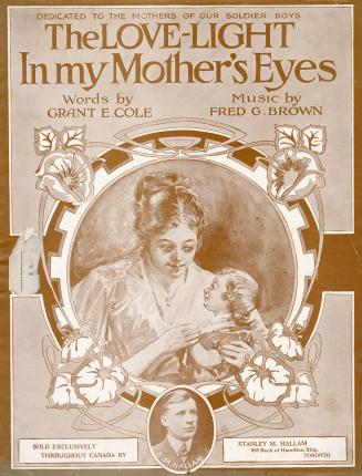 Cover features: title and composer information; inset drawing of mother and baby in Art Nouveau ...