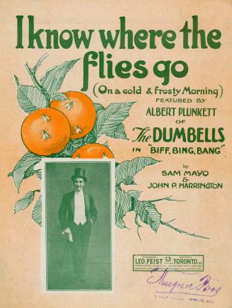 Cover features: title and composer information; inset facsimile photograph of Al Plunkett, with…