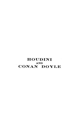 Houdini and Conan Doyle