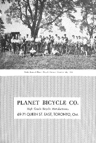 Top half of cover has photo showing group of cyclists gathered outdoors under trees holding the…