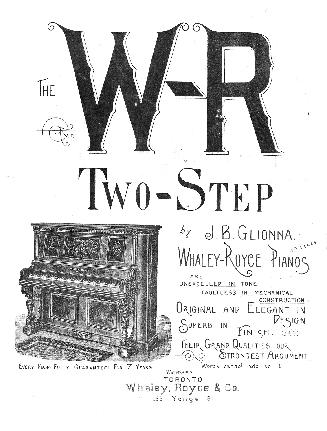 Cover features: title and composition information; illustration of an upright piano (black ink  ...