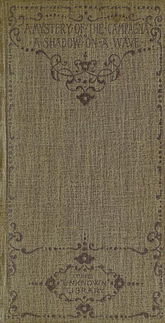 Faded purple cloth cover decorated with curlicues. Title at top. Bottom reads: The "Unknown" Li ...