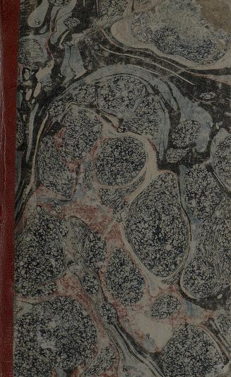 Book cover; marbled