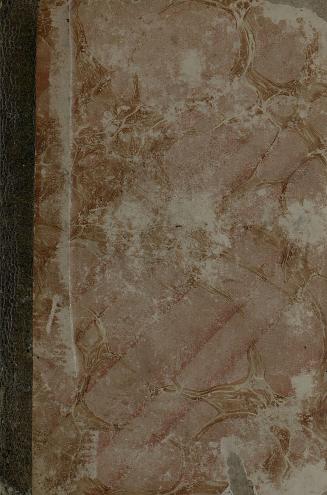 Book cover; marbled.