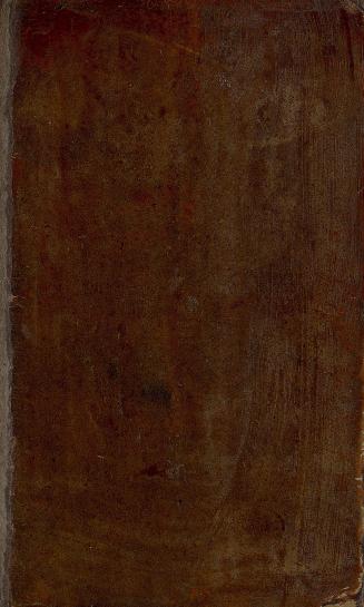 Book cover; brown leather.