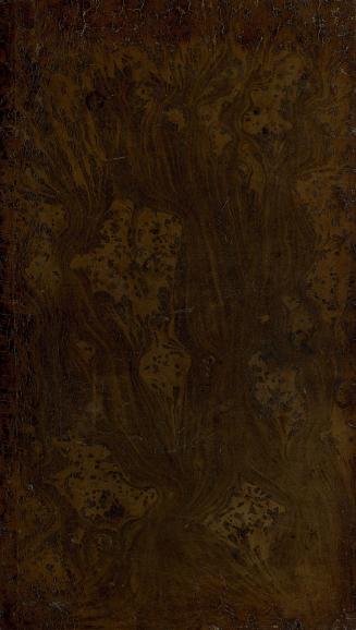 Book cover; brown leather