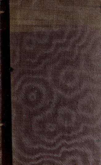 Book cover; purple cloth cover with brown leather spine. "English Boy at the Cape 3" stamped in…