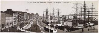 View of Montreal Harbour & R. Henry Holland & Co's Establishment