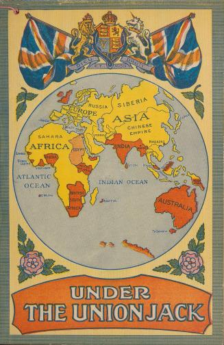 Cover has illustration of colourful map of the world showing continents and countries 'under th ...