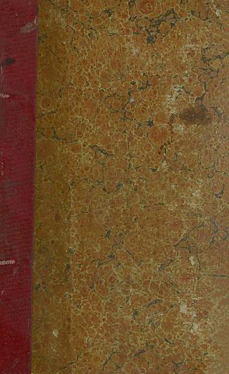 Book cover: marbled paper. 