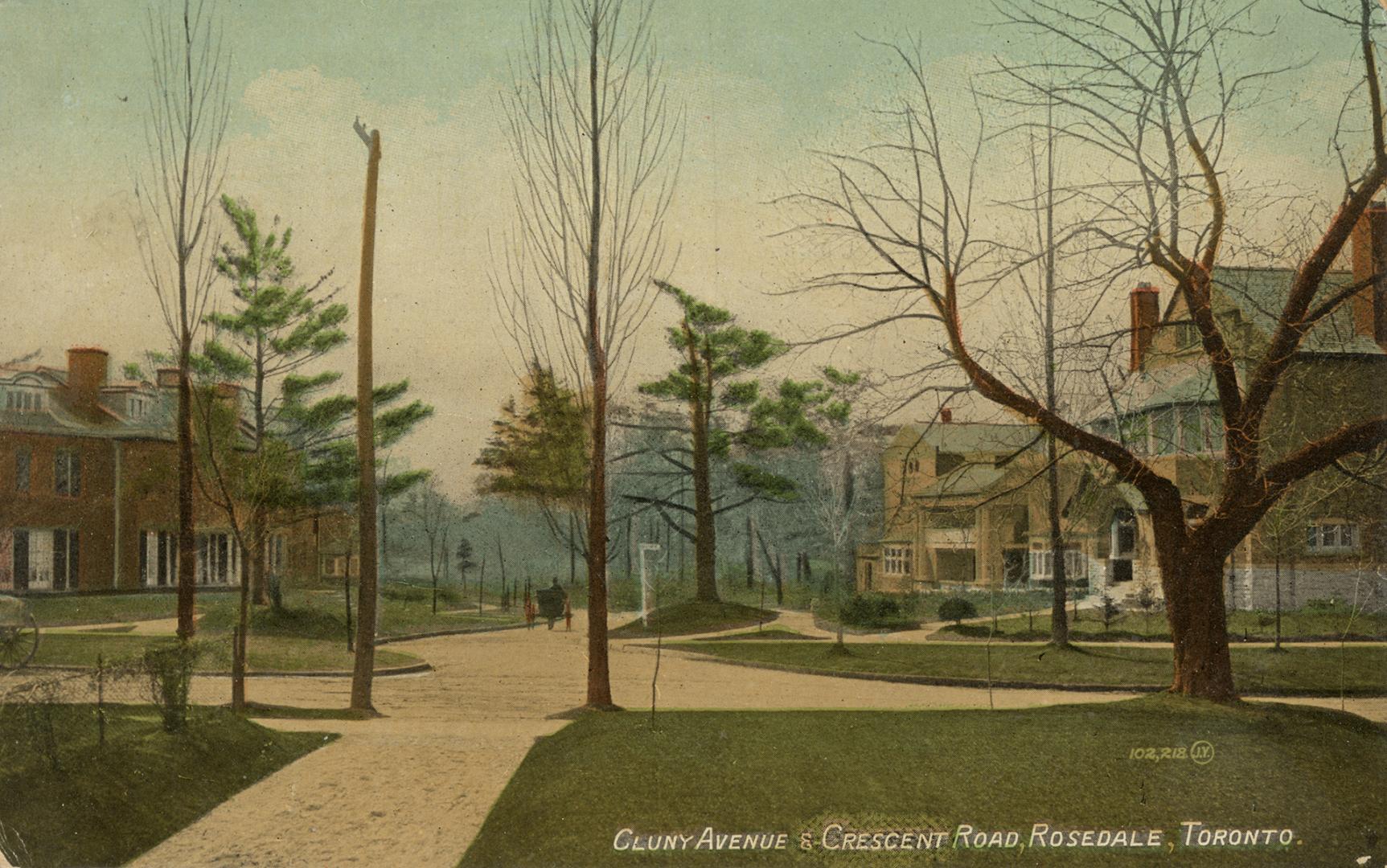 Cluny Avenue & Crescent Road, Rosedale, Toronto.