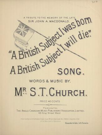 Cover features: title and composition information; drawing of the Red Ensign flag in background…