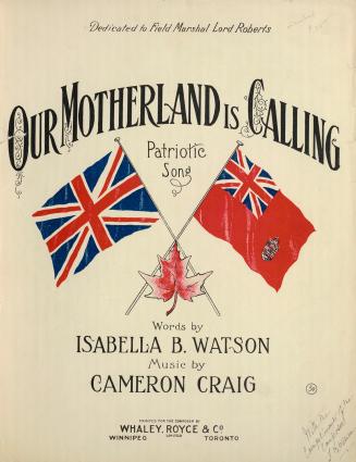 Cover features: title and composition information with drawing of the Royal Union flag crossing…