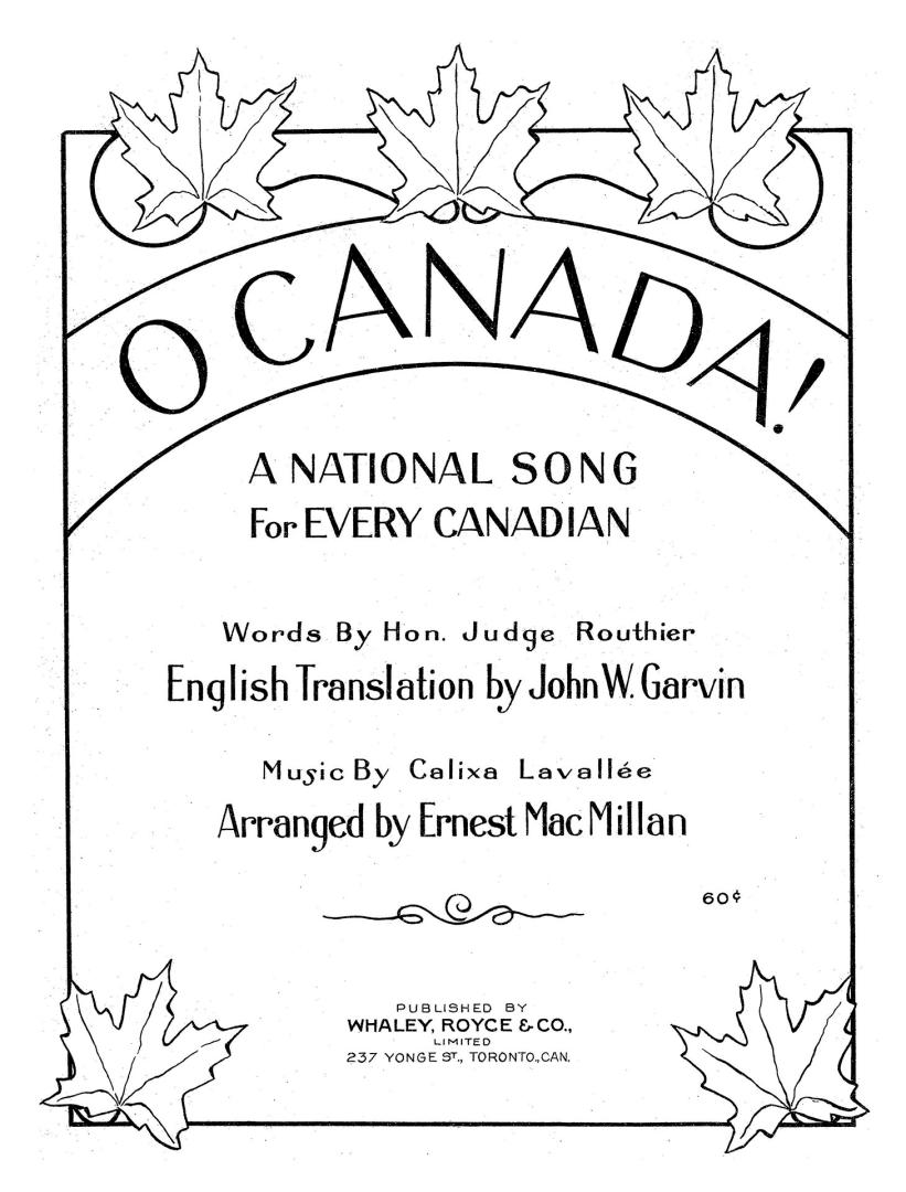 Cover features: title and composition information within decorative framing; drawings of maple  ...