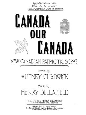 Cover features: title and composition information; drawing of a maple leaf and Canadian crest (…