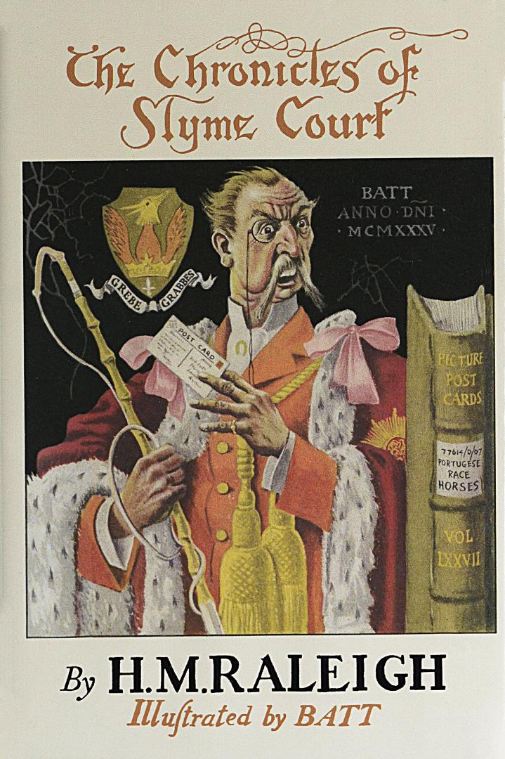 Book cover: Caricature of a man with a monocle and large, drooping mustache. 