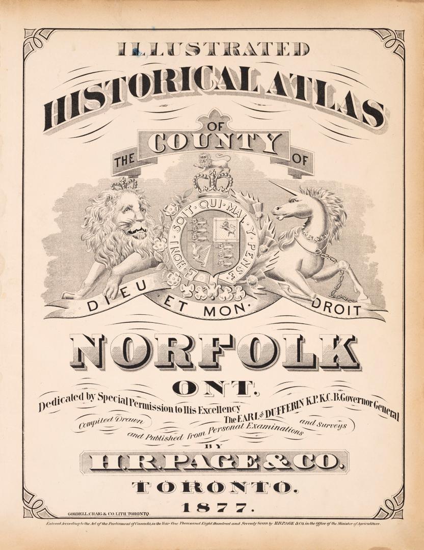 Illustrated historical atlas of the county of Norfolk, Ont.