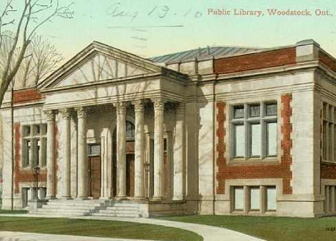 Stately large building with columns at entrance